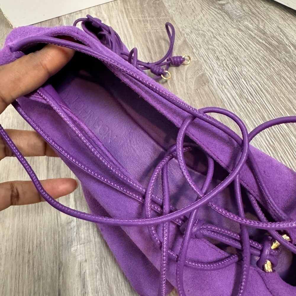 Ulla Johnson Purple Suede Flats - Picture 4 of 6